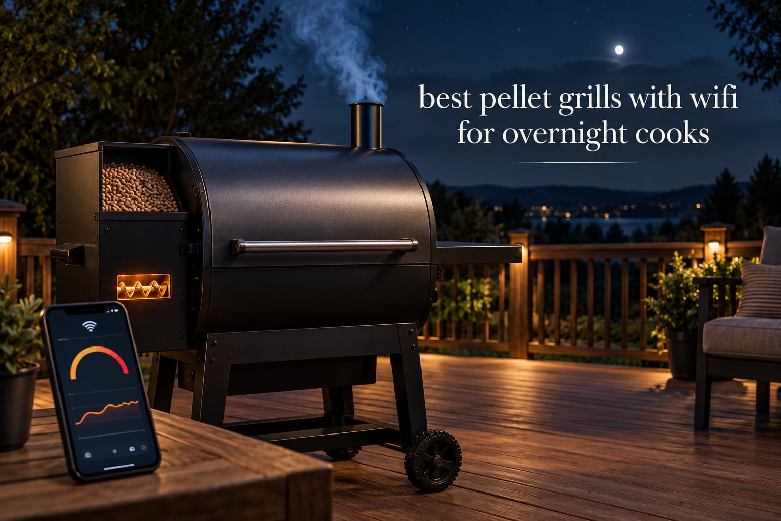 best pellet grills with wifi for overnight cooks