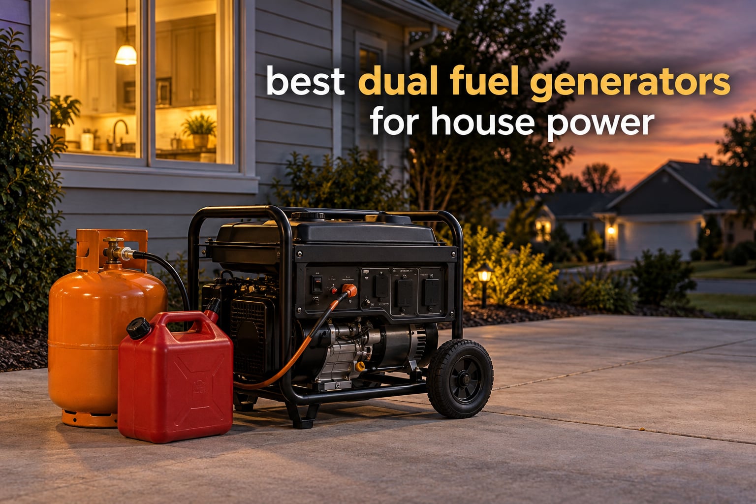 best dual fuel generators for house power