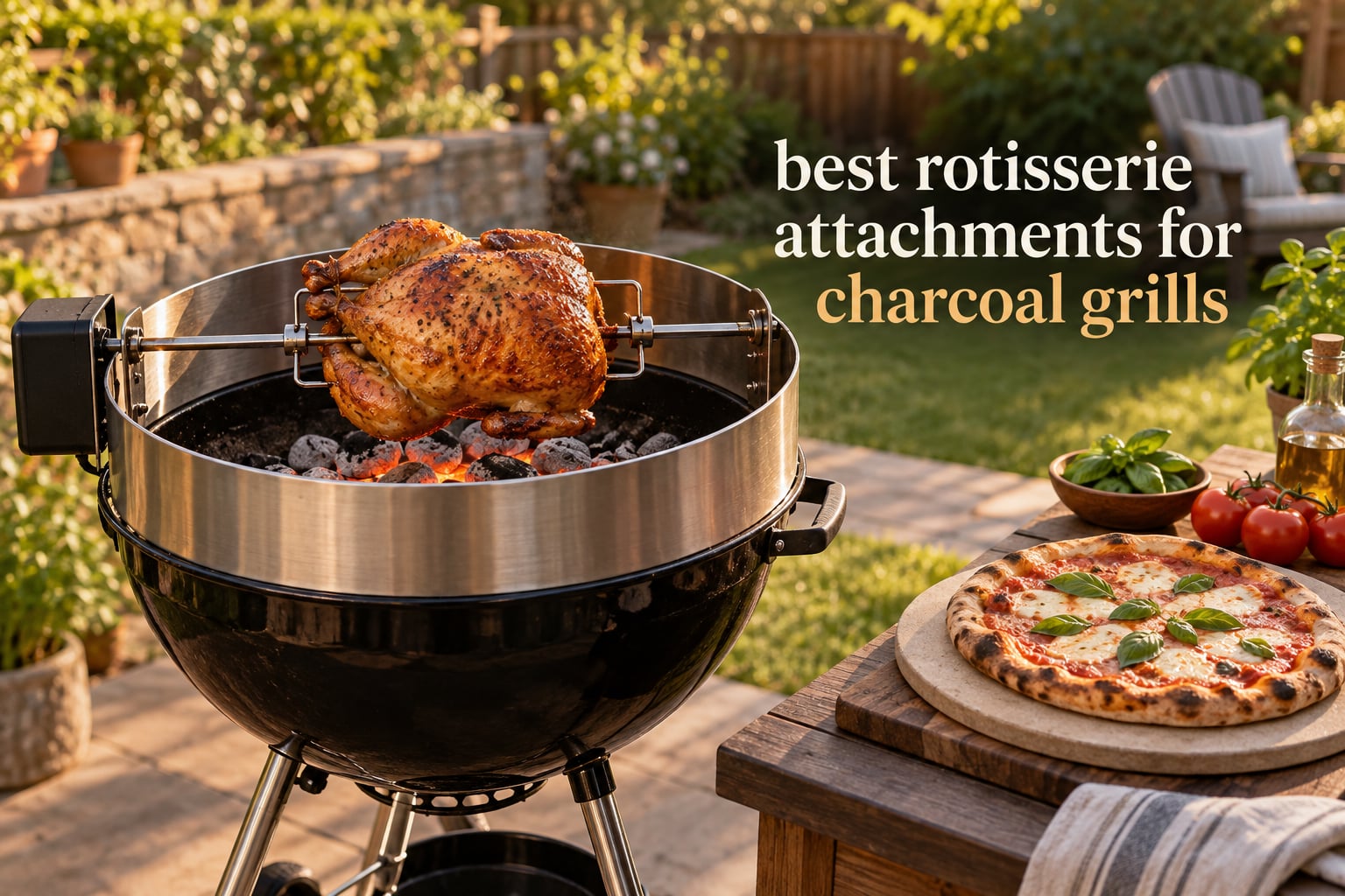 best rotisserie attachments for charcoal grills