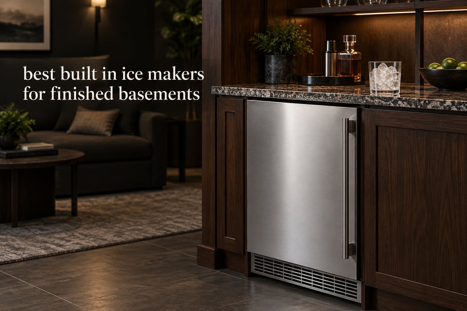 best built in ice makers for finished basements