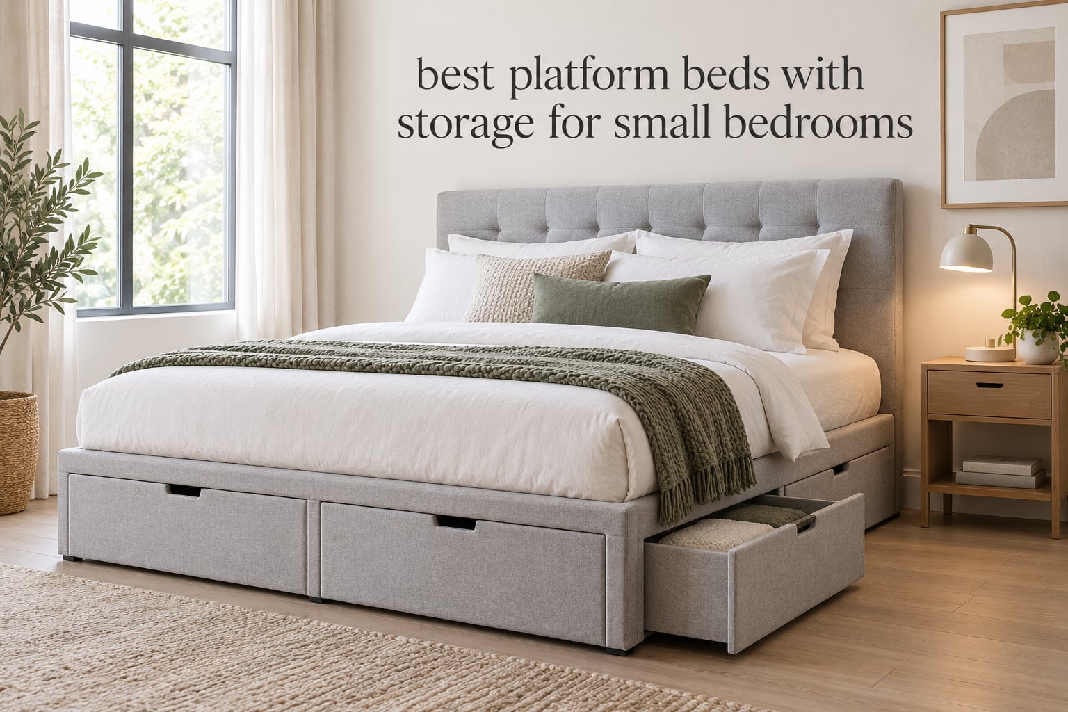 best platform beds with storage for small bedrooms
