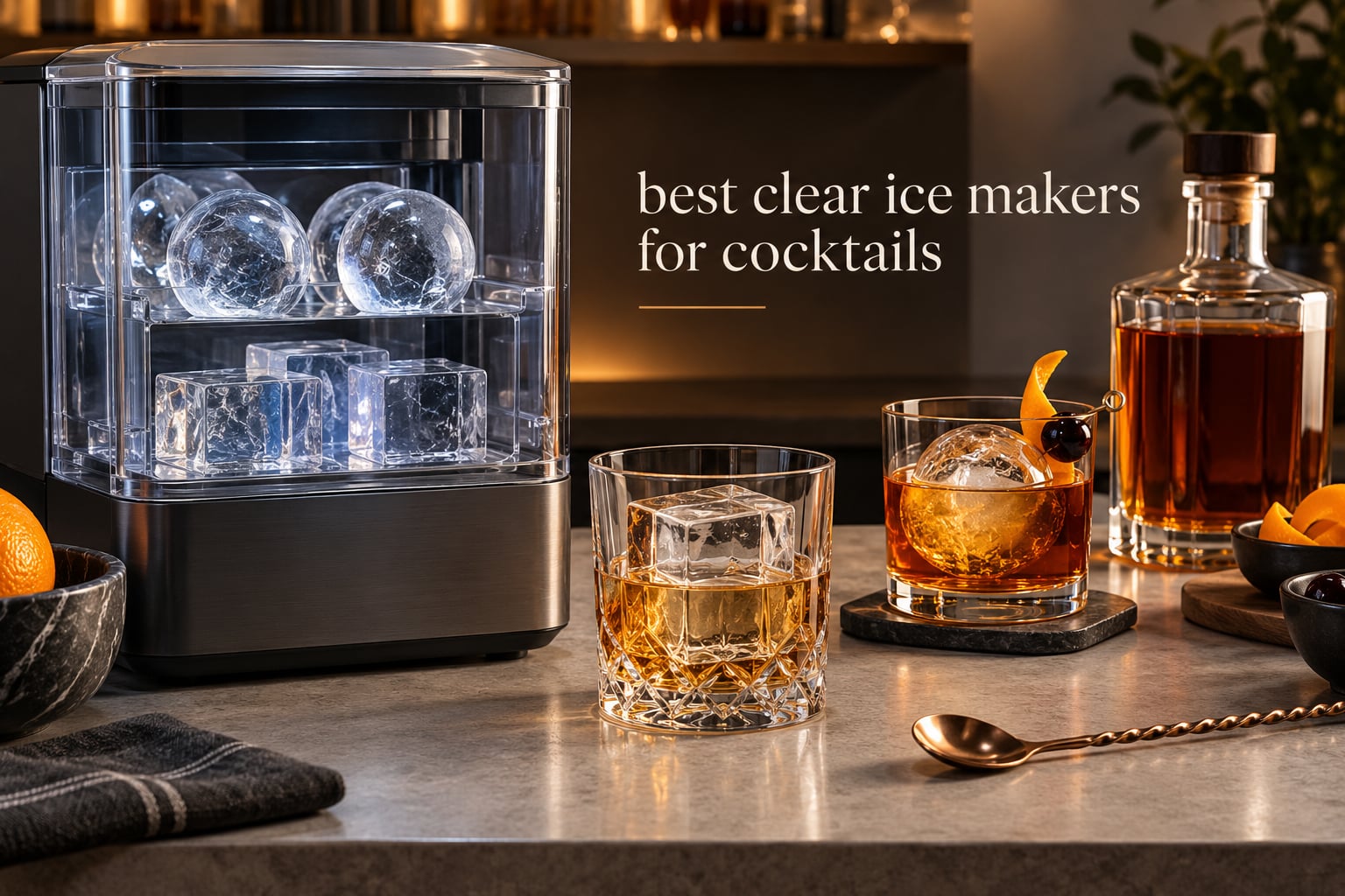 best clear ice makers for cocktails