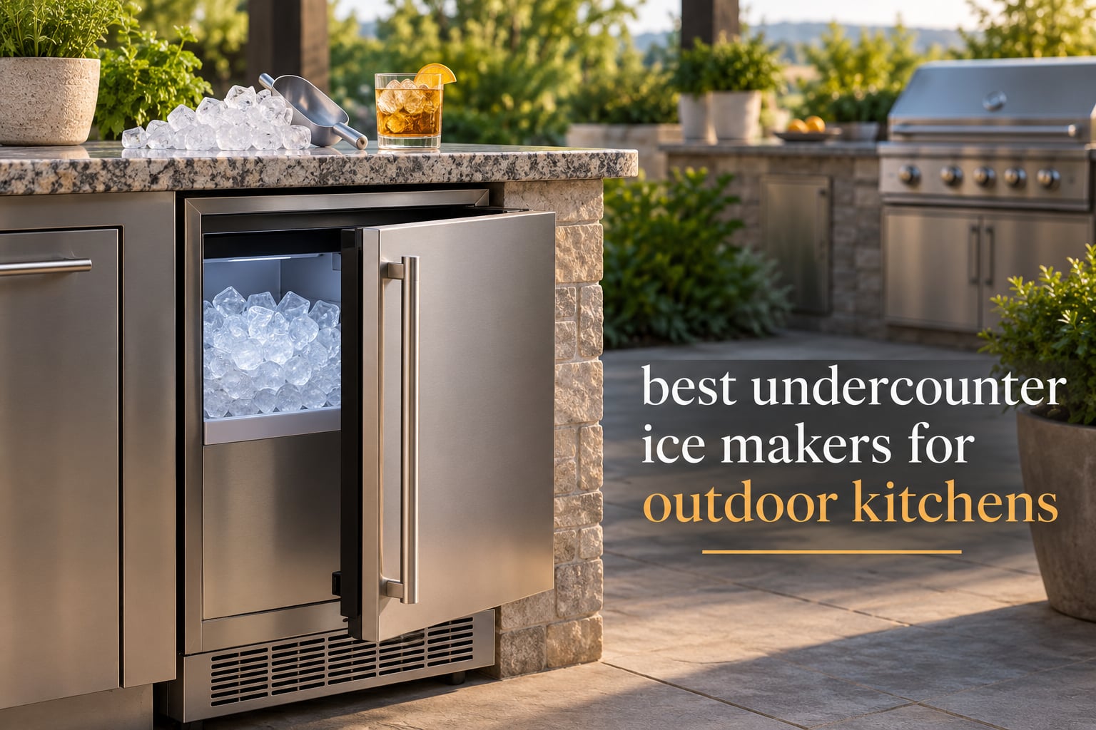best undercounter ice makers for outdoor kitchens