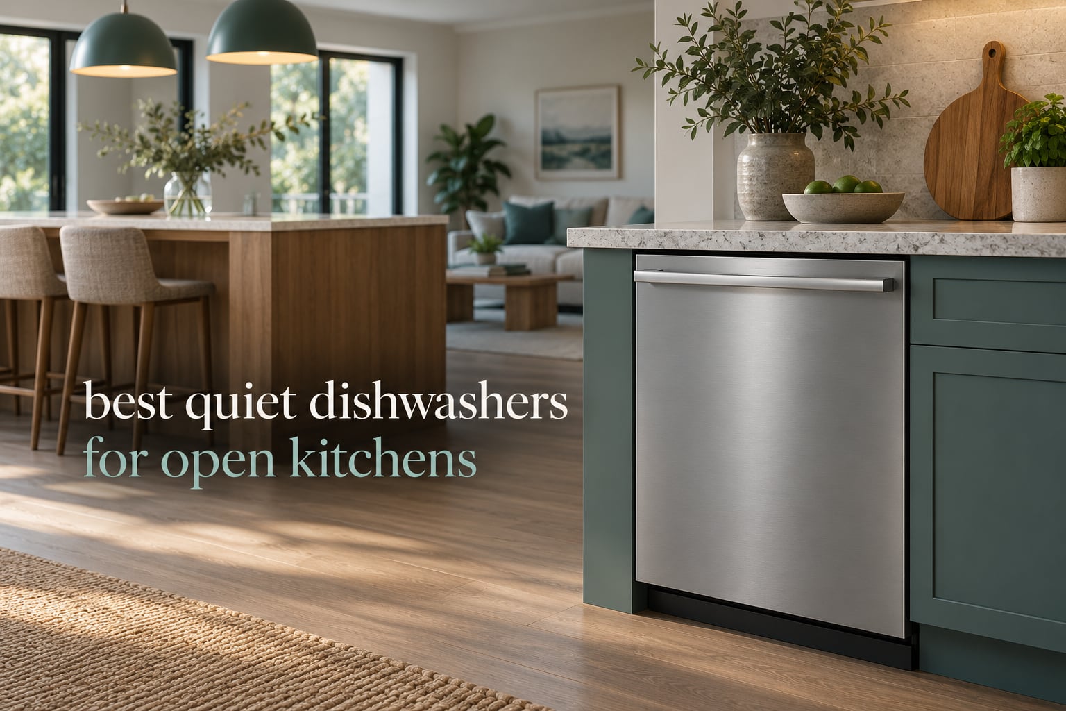 best quiet dishwashers for open kitchens