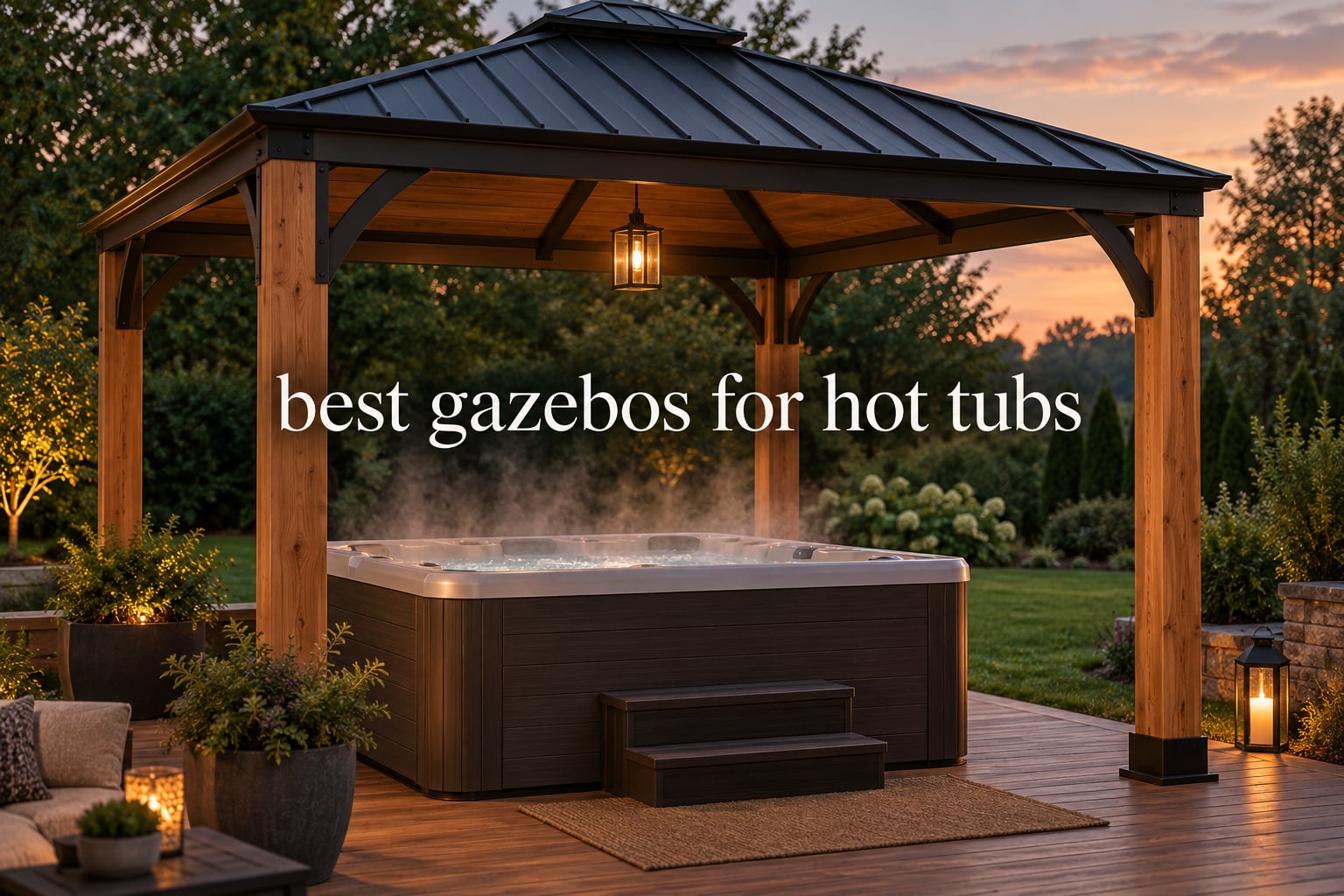 best gazebos for hot tubs