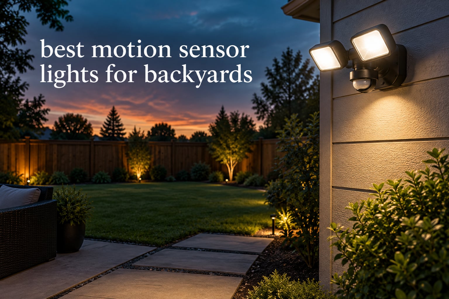 best motion sensor lights for backyards