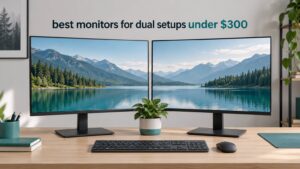 best monitors for dual setups under $300