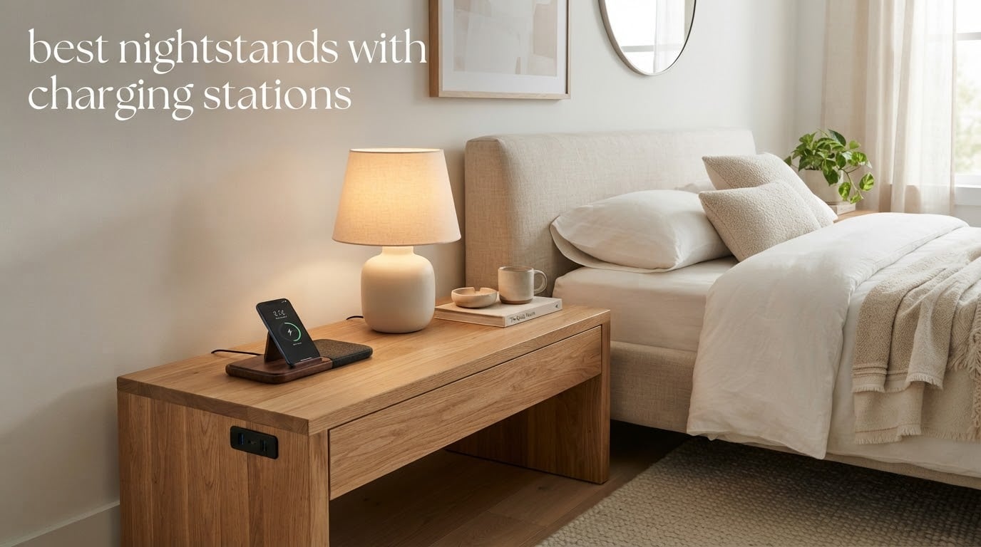 best nightstands with charging stations